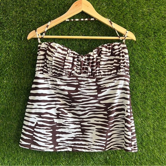 Mossimo Supply Co. Other - Zebra Convertible Halter Neck Swim Suit Top